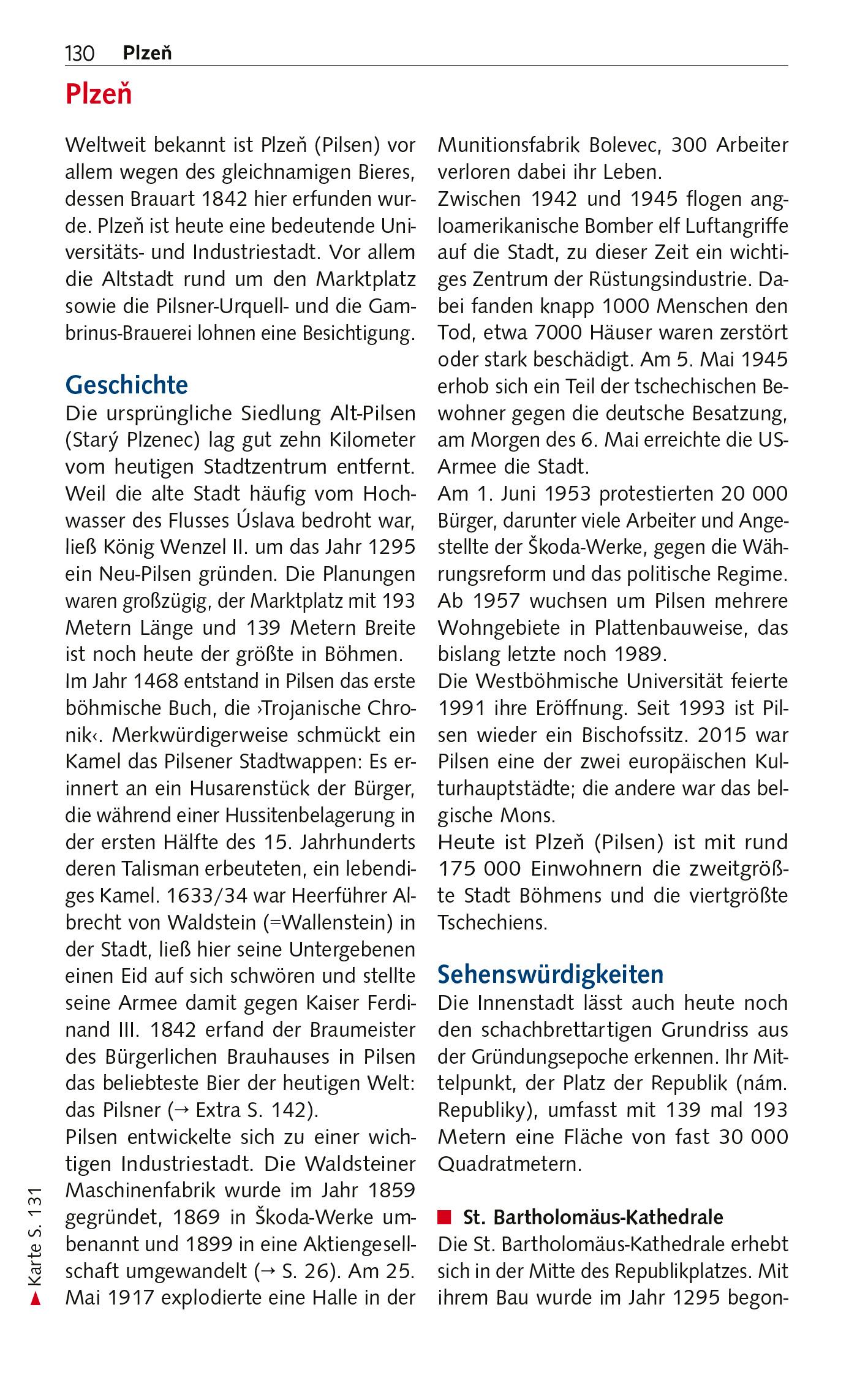 Beispielinhalt (Bild) TRESCHER Reiseführer Böhmisches Bäderdreieck