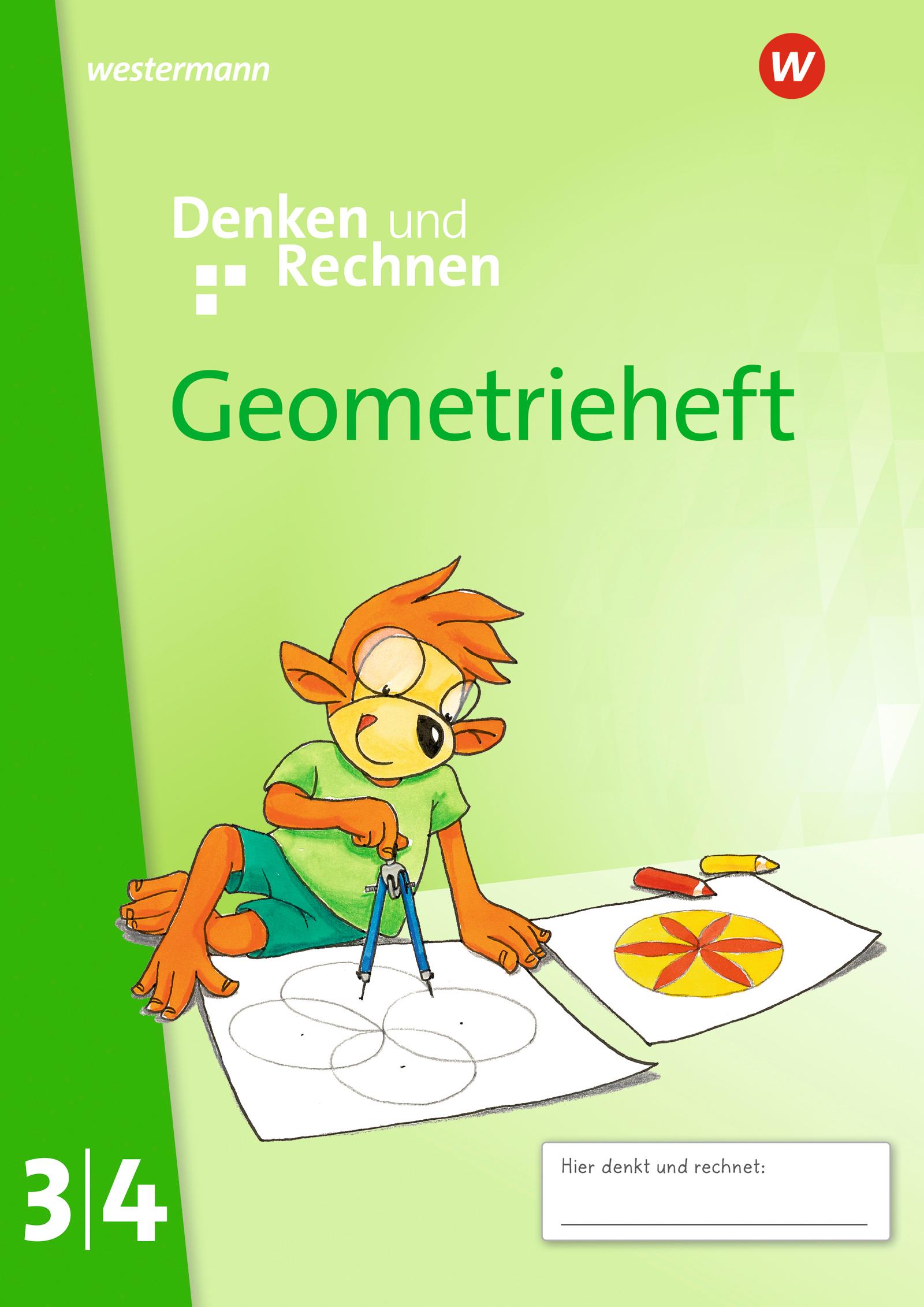 Vorderes Coverbild Denken und Rechnen. Geometrieheft 3/4. Allgemeine Ausgabe