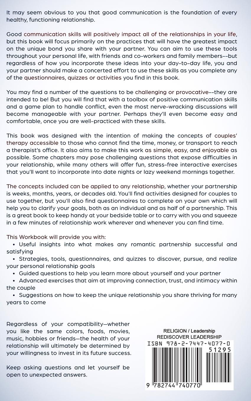 Rückseitencover Relationship Workbook for Couples