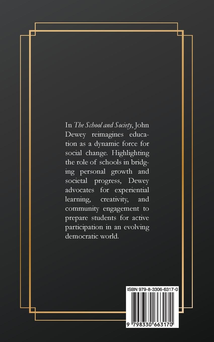 Rückseitencover The School and Society