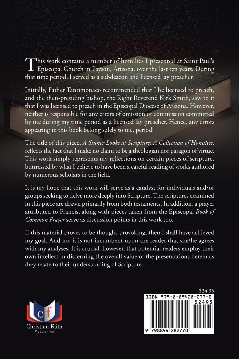 Rückseitencover A Sinner Looks at Scripture