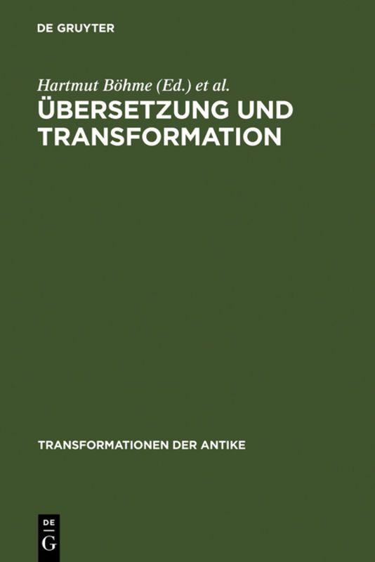 Vorderes Coverbild Übersetzung und Transformation