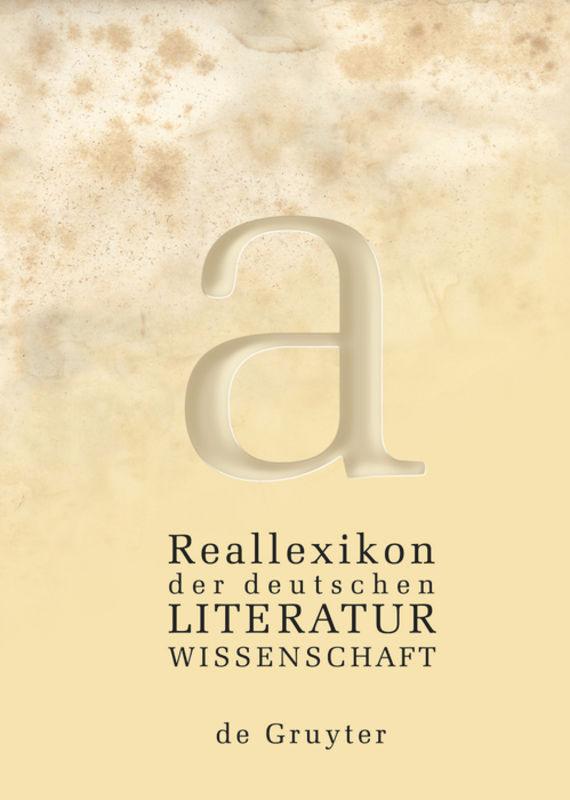 Vorderes Coverbild Reallexikon der deutschen Literaturwissenschaft. 3 Bände
