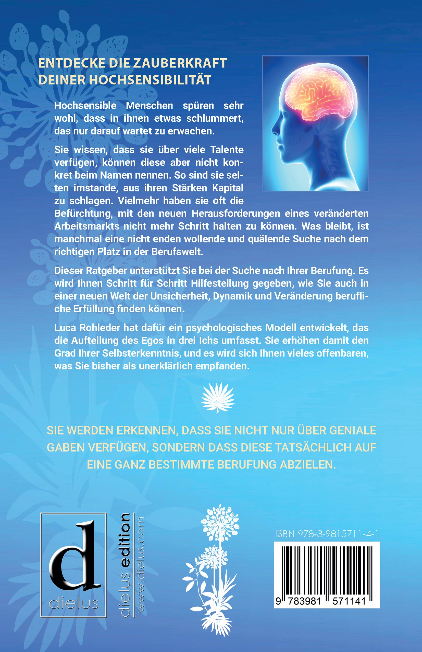 Rückseitencover Die Berufung für Hochsensible