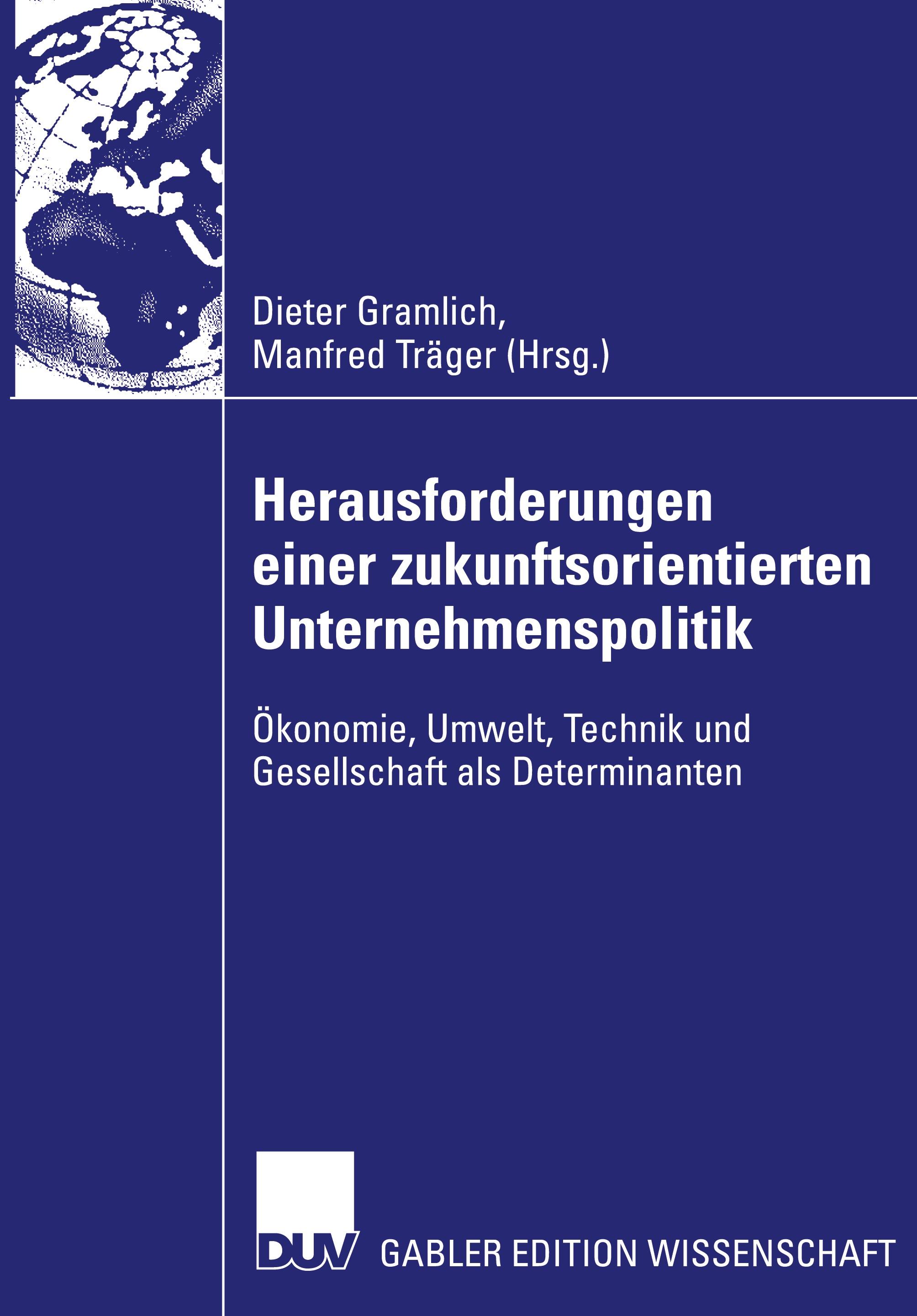 Vorderes Coverbild Herausforderungen einer zukunftsorientierten Unternehmenspolitik