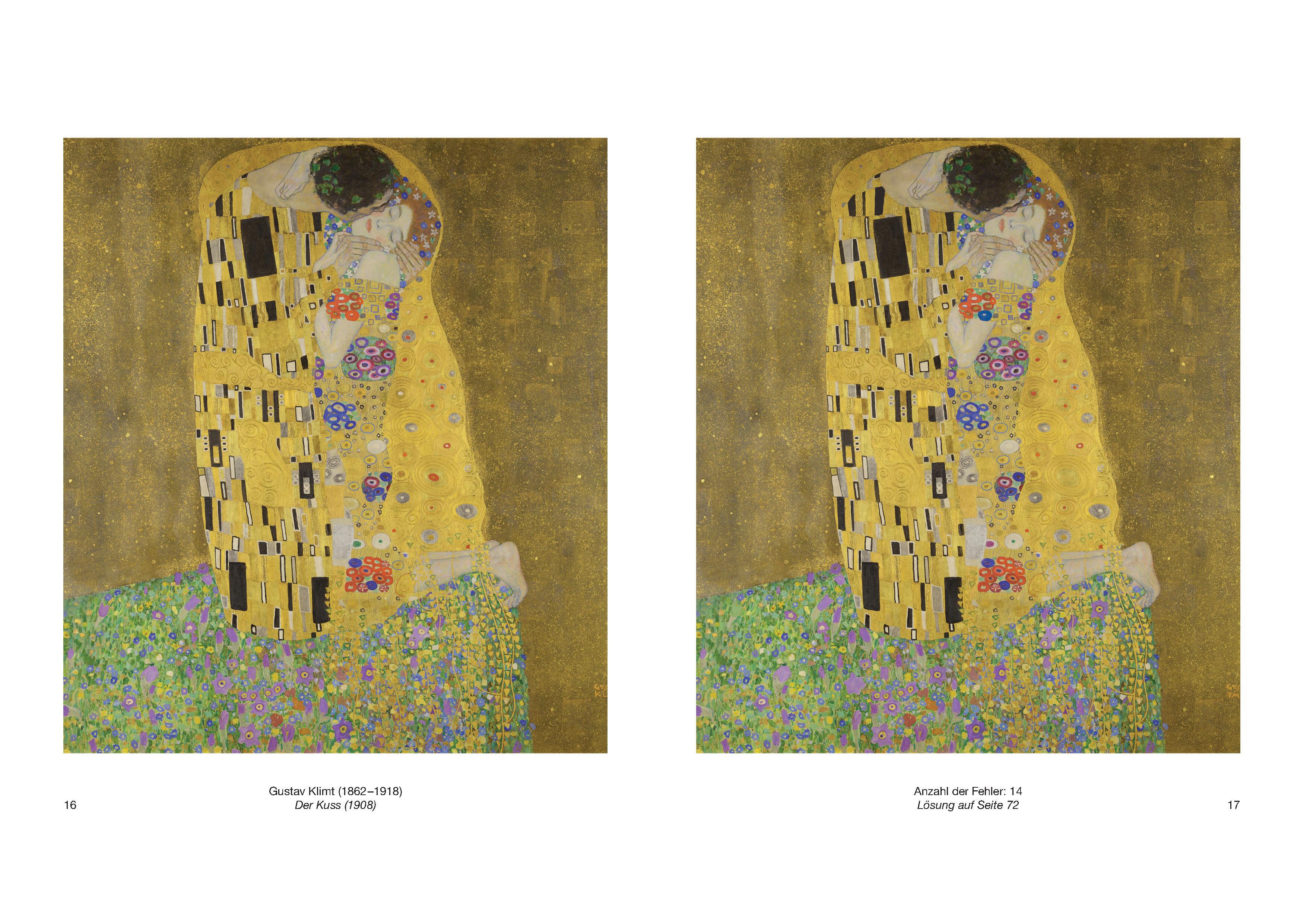 Beispielinhalt (Bild) Finde den Fehler - Berühmte Künstler - Bilderrätsel mit 30 weltbekannten Gemälden