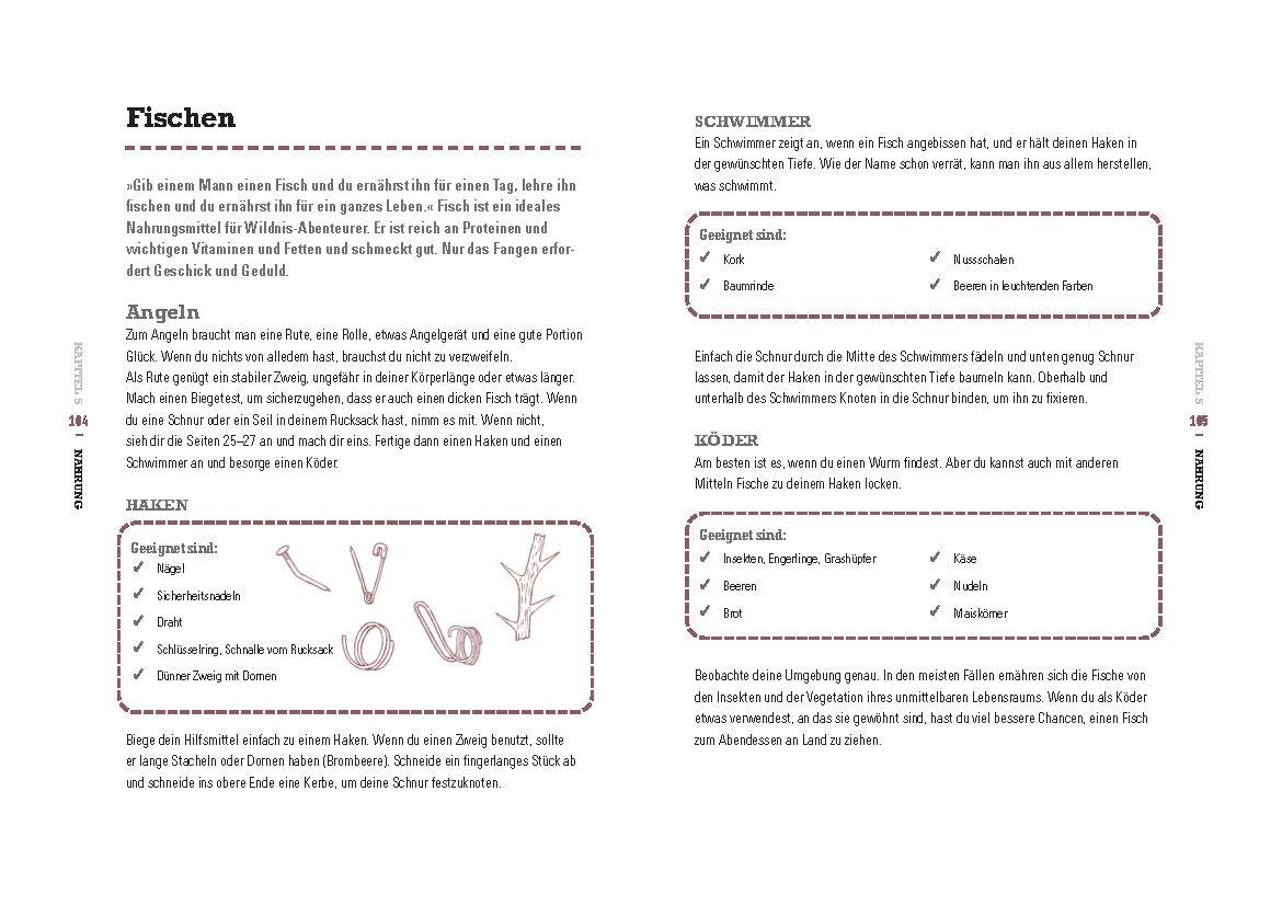 Beispielinhalt (Bild) Überleben in der Wildnis - der praktische Survival-Guide für Outdoor-Abenteuer