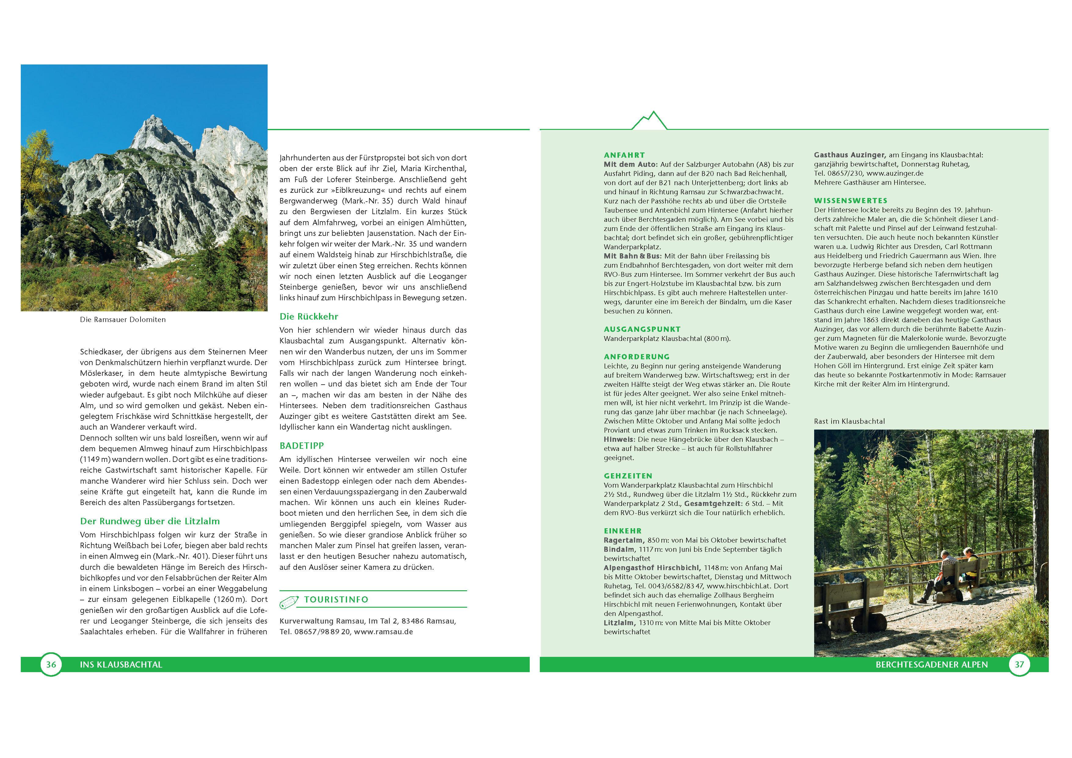 Beispielinhalt (Bild) Wandertouren für Senioren. 44 Routen zwischen Berchtesgaden & Füssen plus Routen für Rollstuhl und Rollator. Auch für Kinderwagen geeignet.