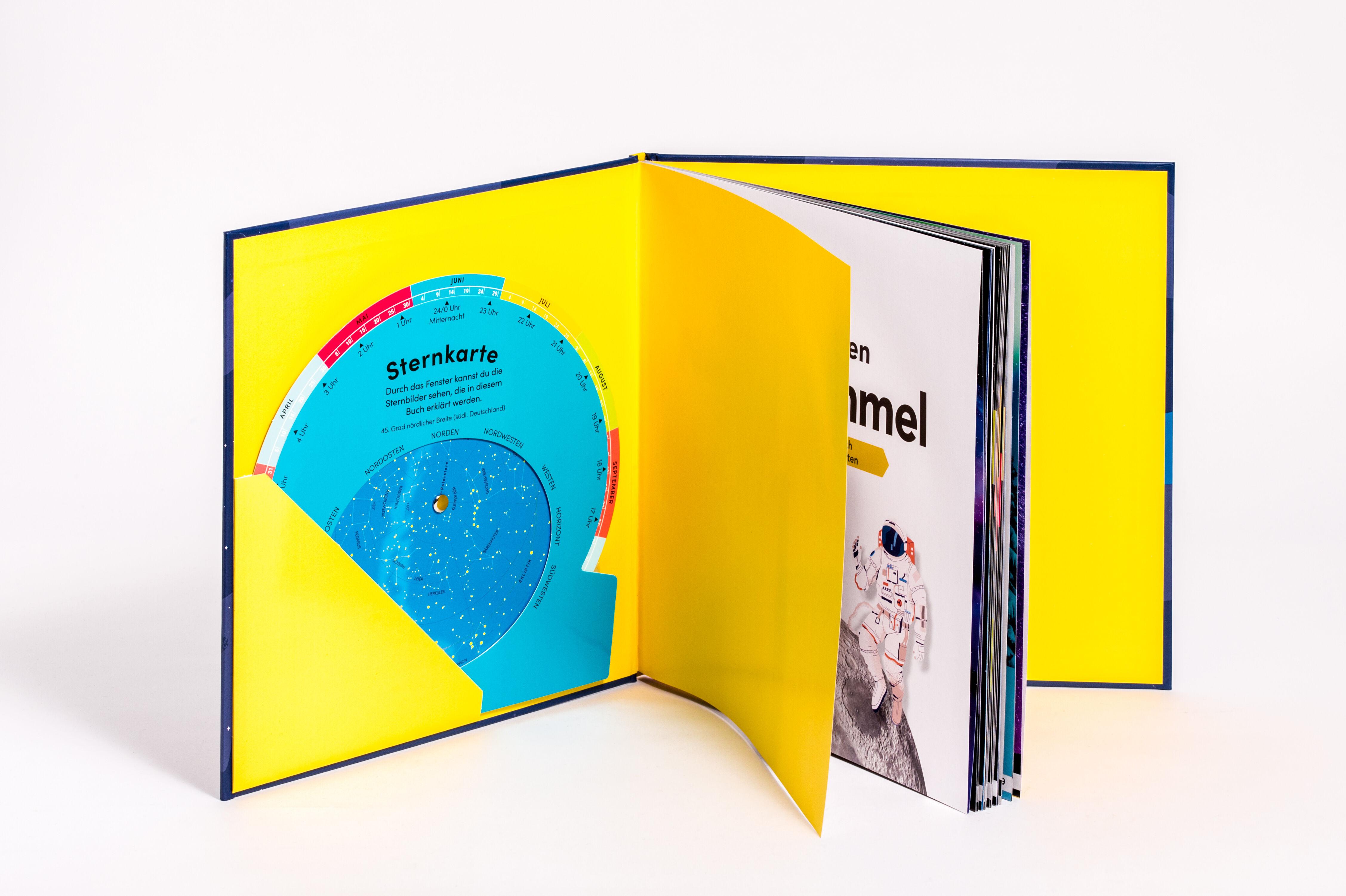 Beispielinhalt (Bild) Entdecke den Nachthimmel! Mit drehbarer Sternkarte. Sternbilder erkennen, Planeten und Galaxien erforschen