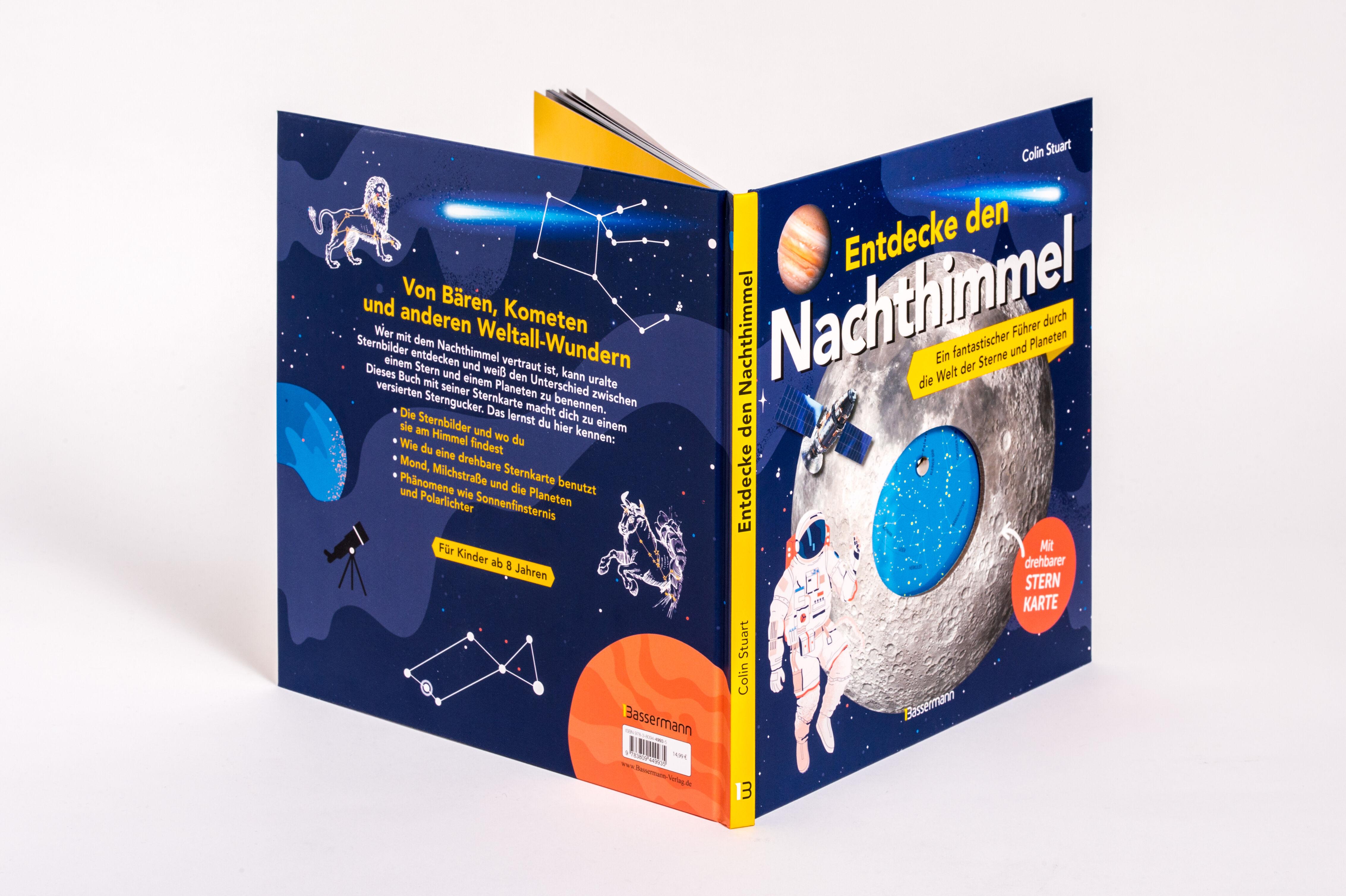 Beispielinhalt (Bild) Entdecke den Nachthimmel! Mit drehbarer Sternkarte. Sternbilder erkennen, Planeten und Galaxien erforschen