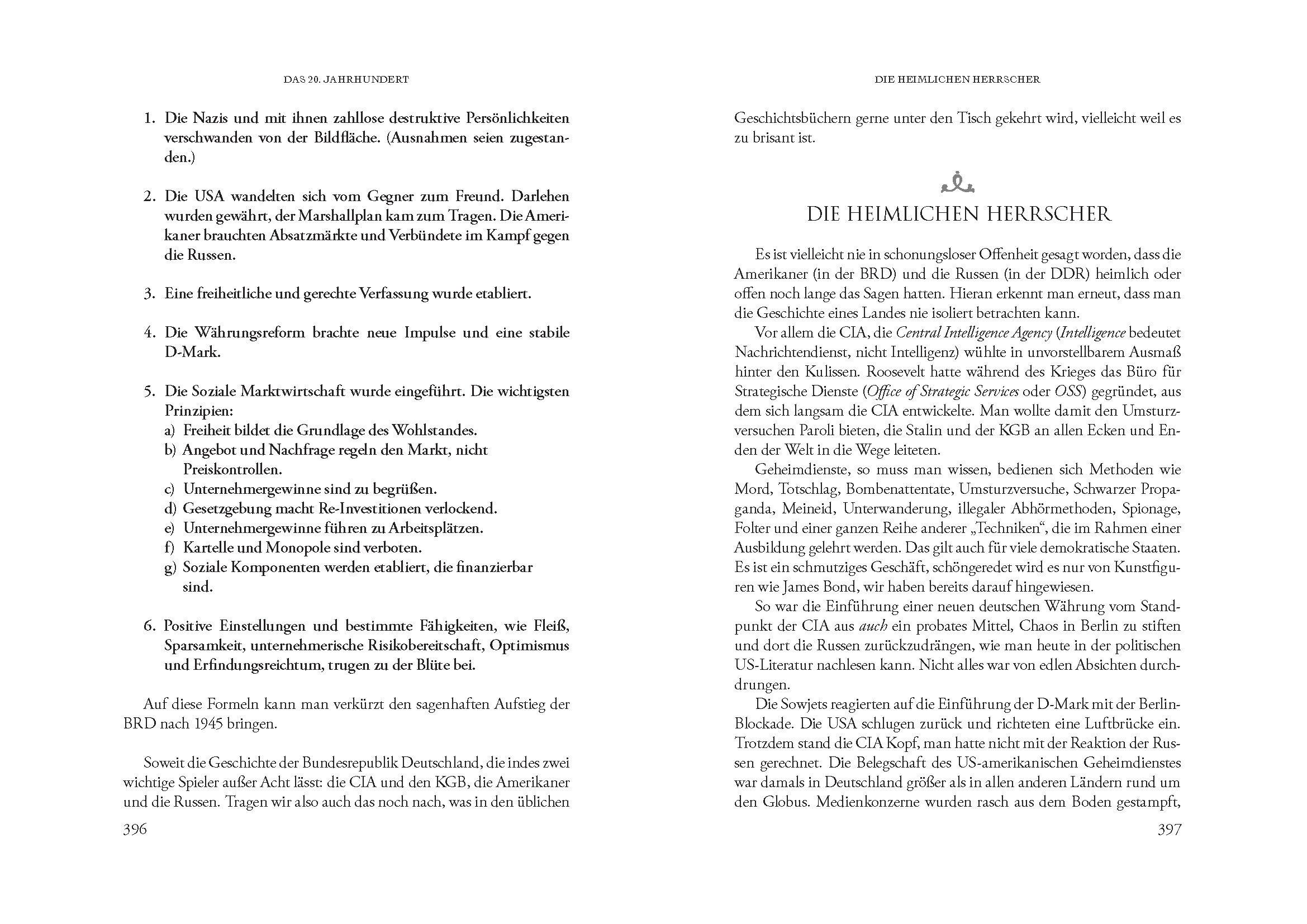 Beispielinhalt (Bild) Die geheim gehaltene Geschichte Deutschlands
