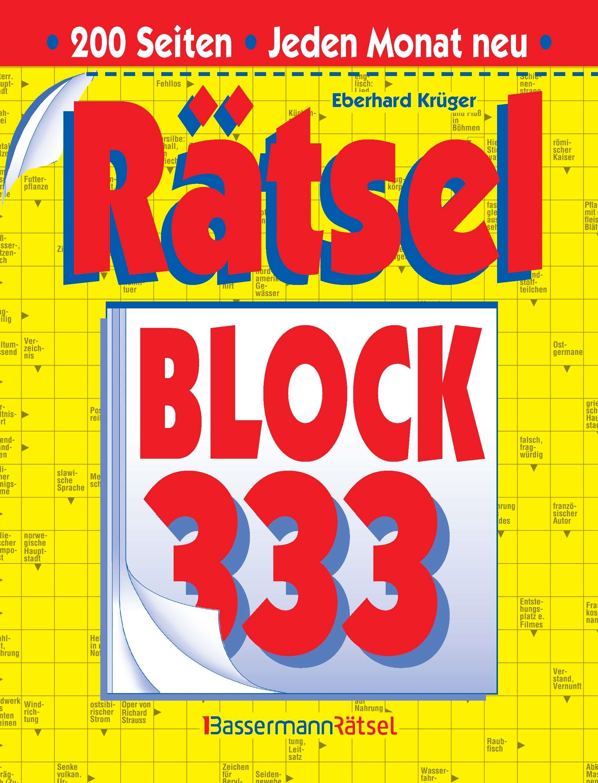 Vorderes Coverbild Rätselblock 333 (5 Exemplare à 2,99 EUR)