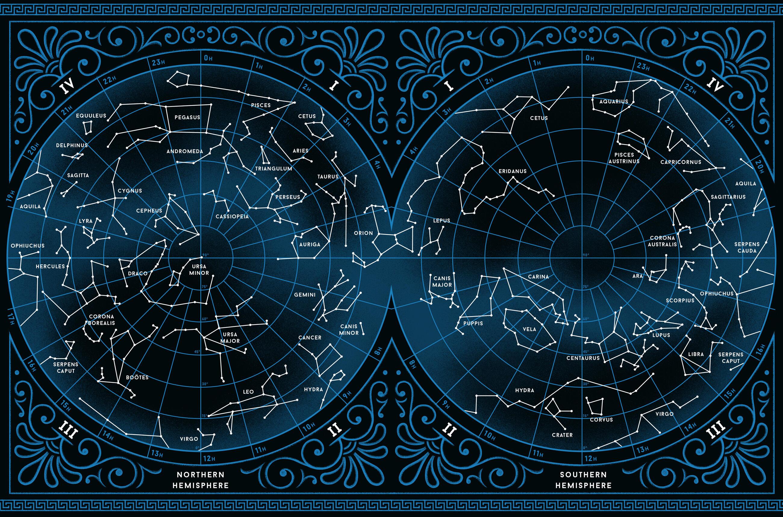 Beispielinhalt (Bild) Classical Mythology of the Constellations