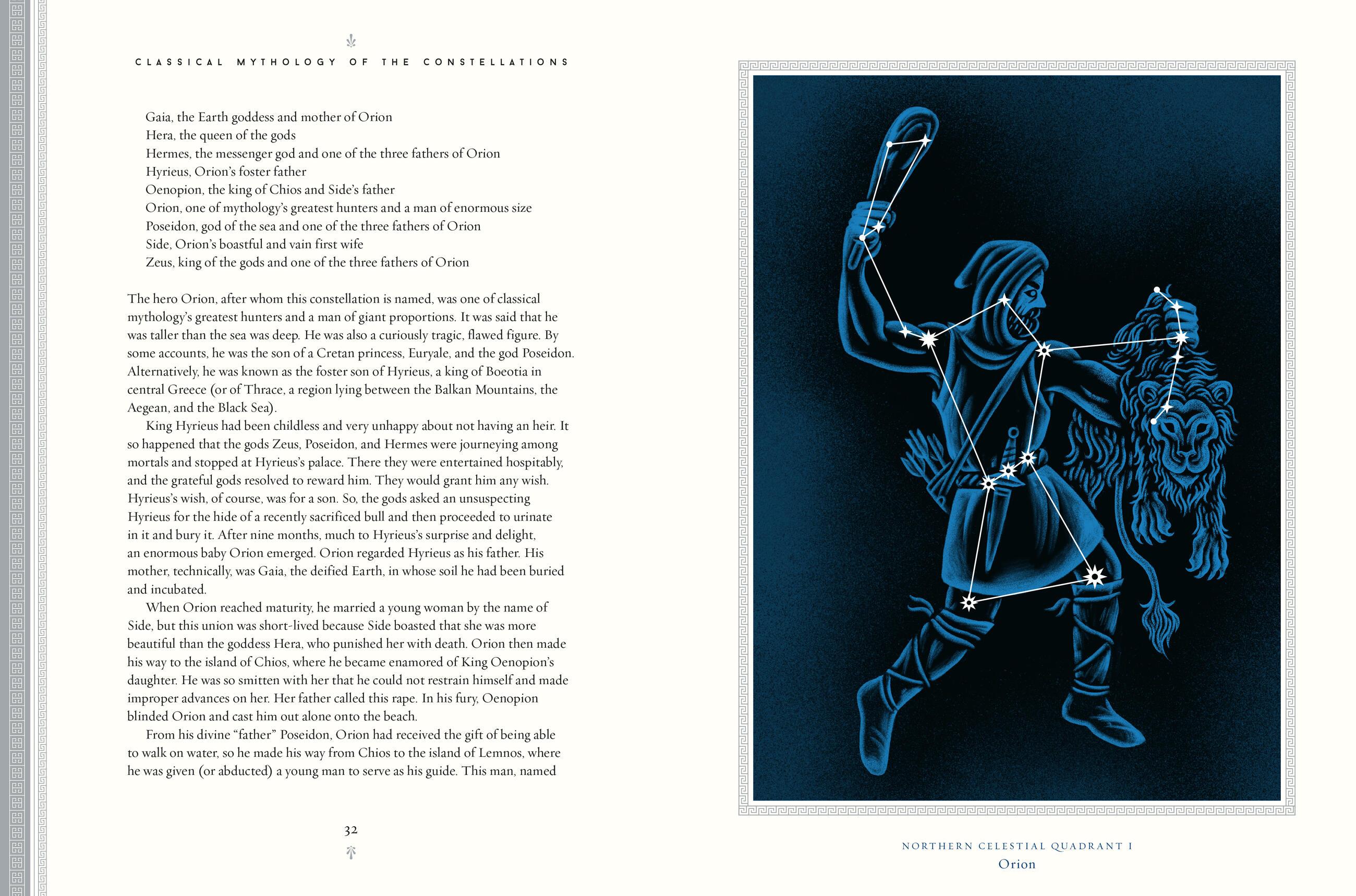 Beispielinhalt (Bild) Classical Mythology of the Constellations