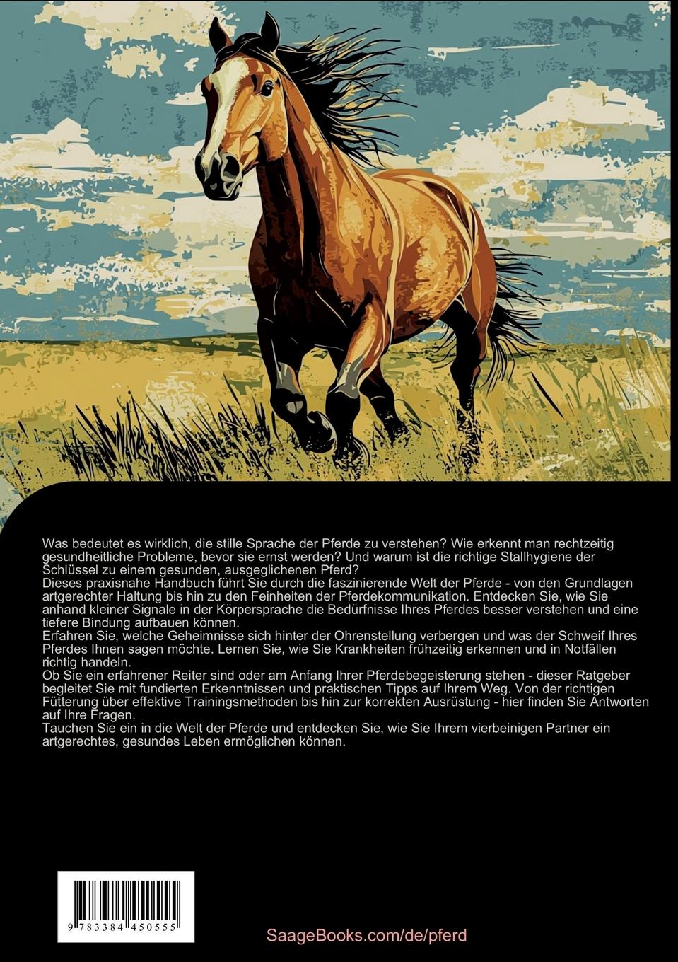 Rückseitencover Pferde verstehen und pflegen: Das umfassende Pferdebuch für Gesundheit und Training