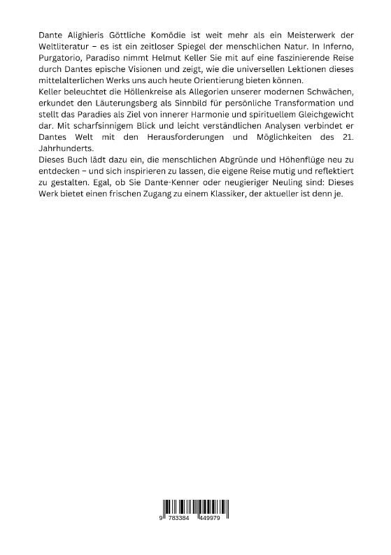 Rückseitencover Inferno, Purgatorio, Paradiso