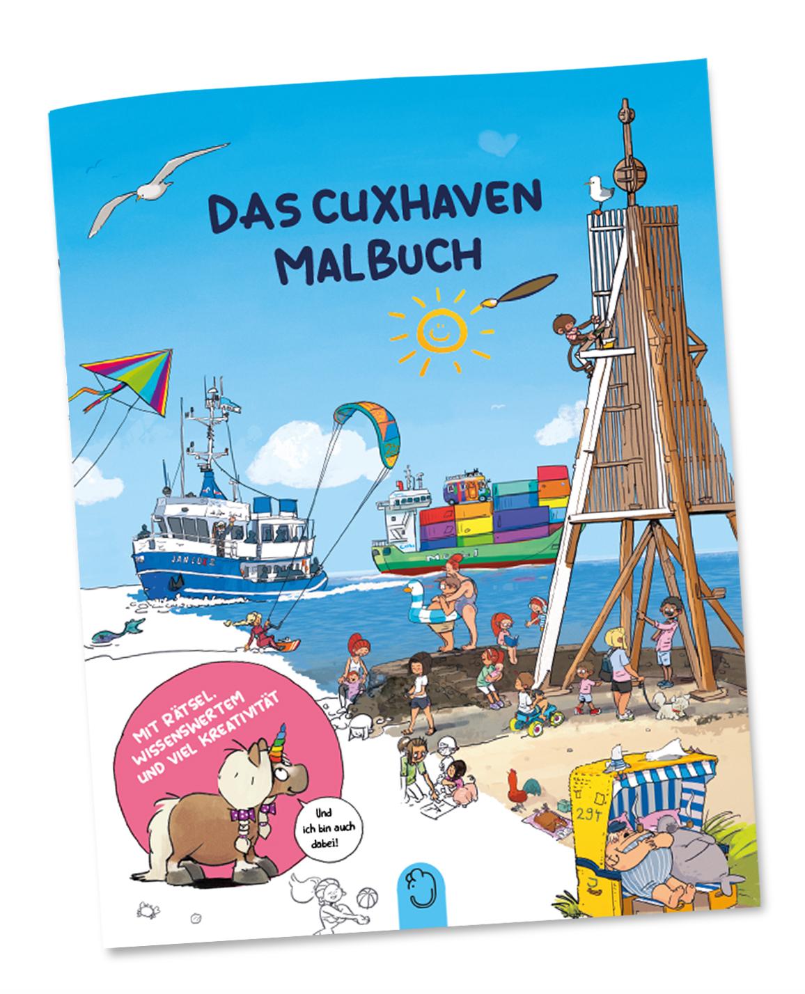 Vorderes Coverbild Das Cuxhaven Malbuch