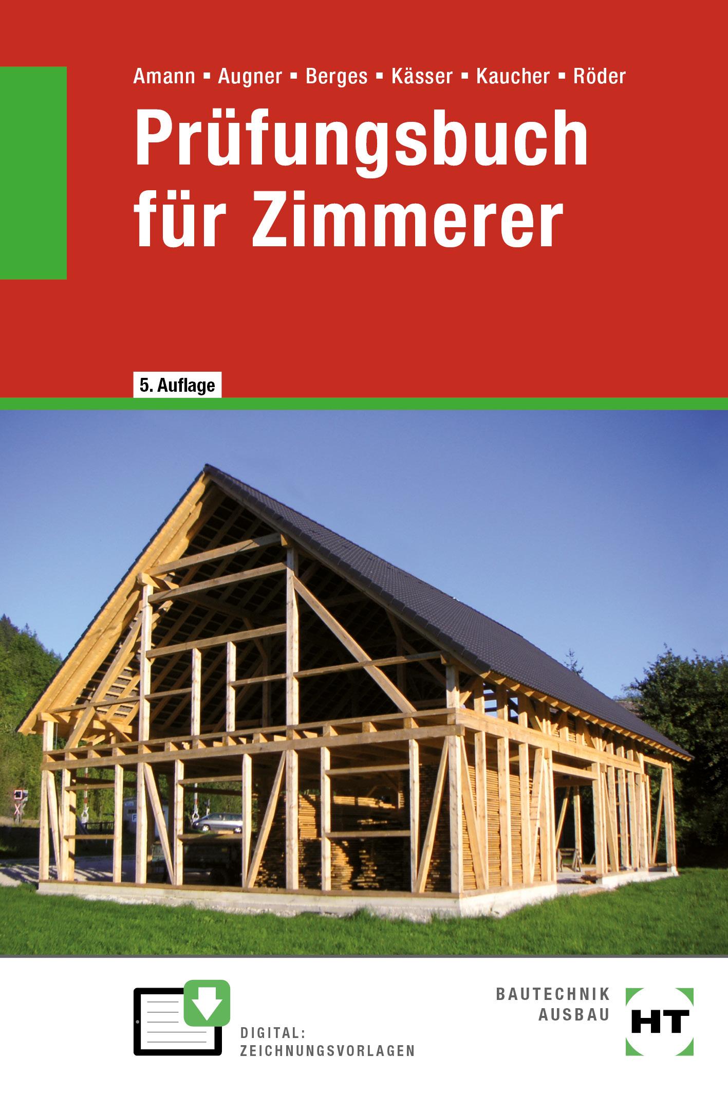 Vorderes Coverbild Prüfungsbuch für Zimmerer