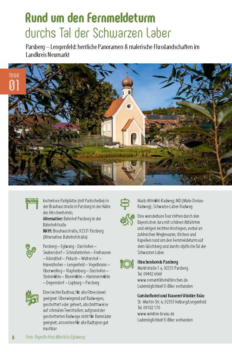 Beispielinhalt (Bild) Genussradeln Bayerischer Jura