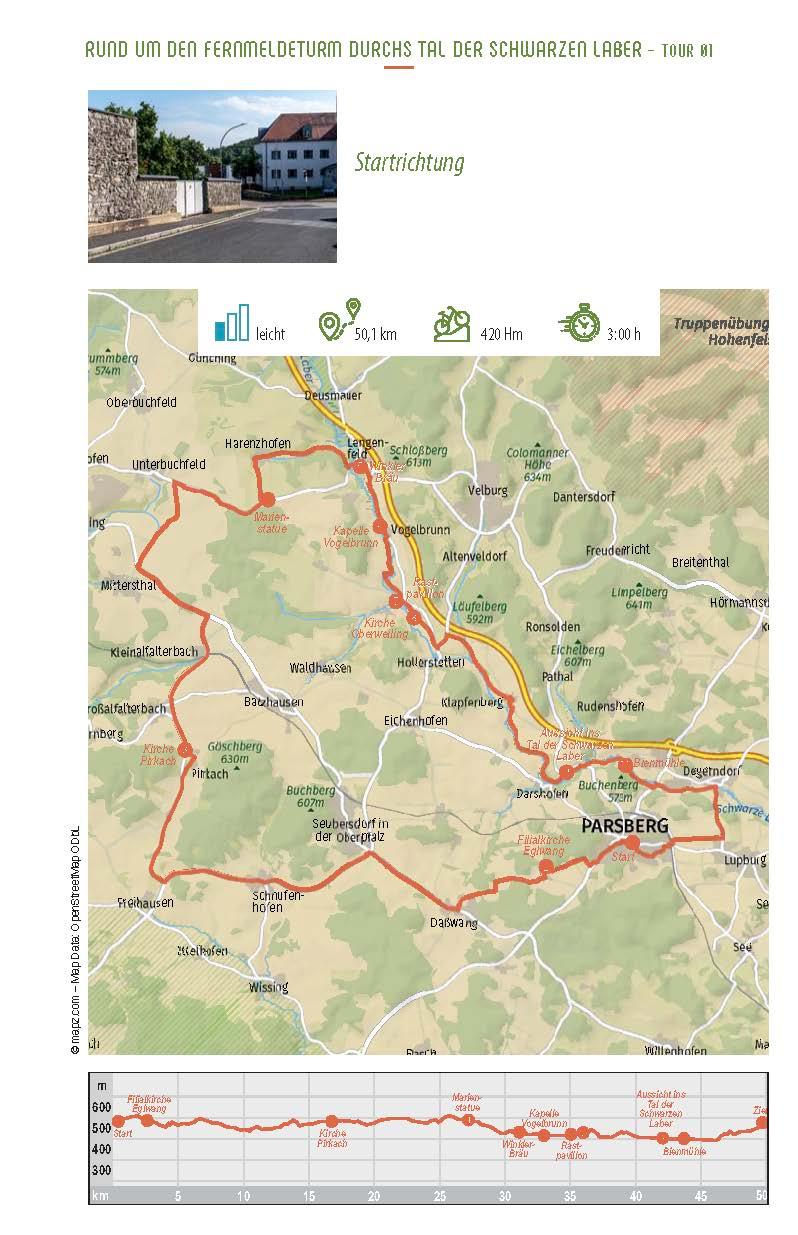 Beispielinhalt (Bild) Genussradeln Bayerischer Jura