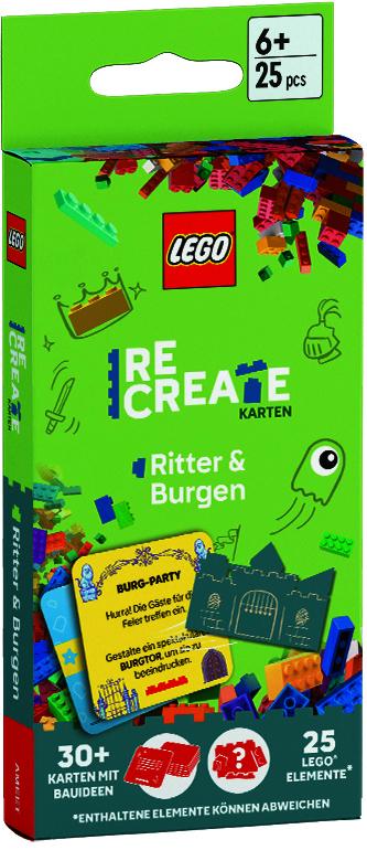Vorderes Coverbild LEGO® - ReCreate Karten - Ritter & Burgen