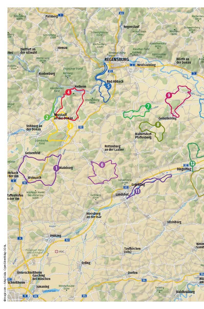 Beispielinhalt (Bild) Genussradeln Bayerisches Donau-Isar-Hügelland