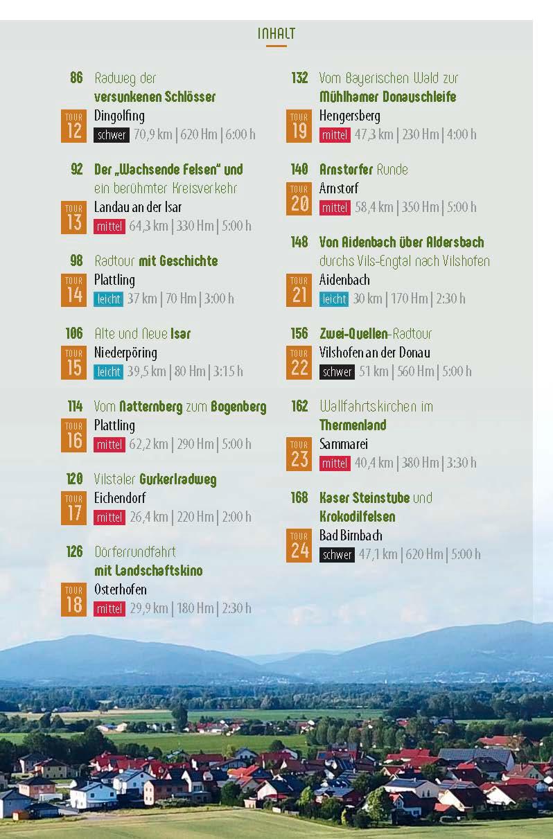 Beispielinhalt (Bild) Genussradeln Bayerisches Donau-Isar-Hügelland
