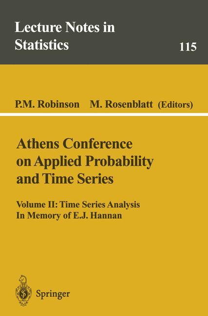 Vorderes Coverbild Athens Conference on Applied Probability and Time Series Analysis
