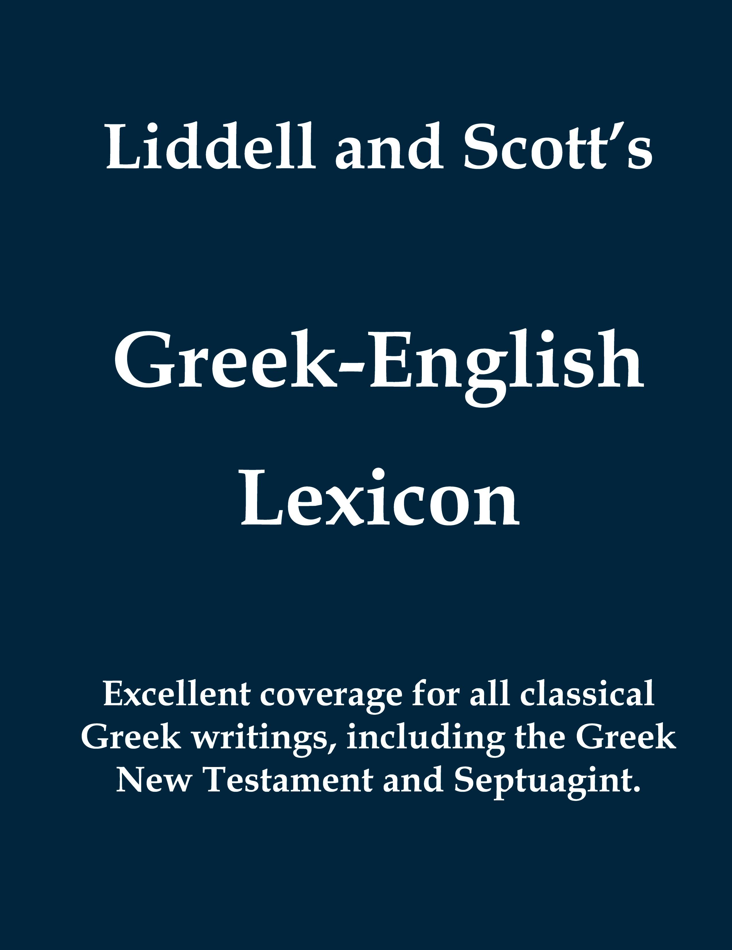 Vorderes Coverbild Liddell and Scott's Greek-English Lexicon (Greek and English Edition)