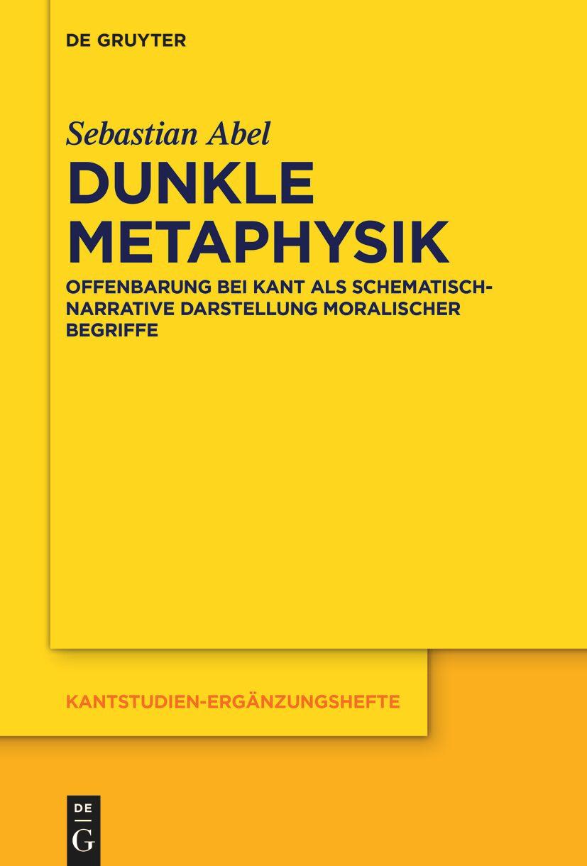 Vorderes Coverbild Dunkle Metaphysik