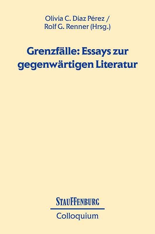 Vorderes Coverbild Grenzfälle: Essays zur gegenwärtigen Literatur