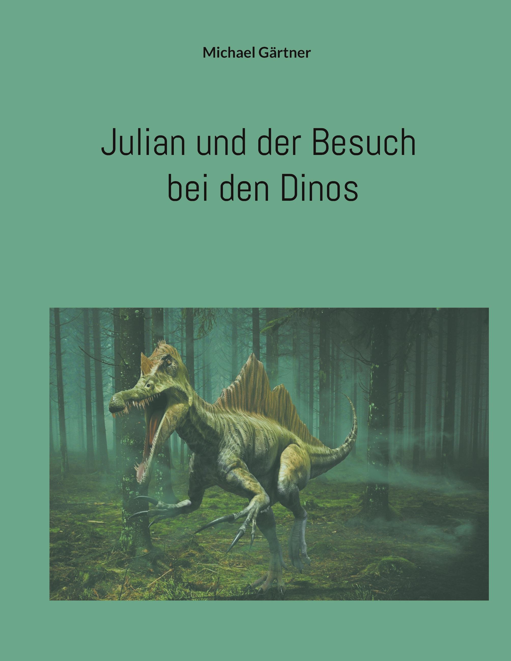 Vorderes Coverbild Julian und der Besuch bei den Dinos