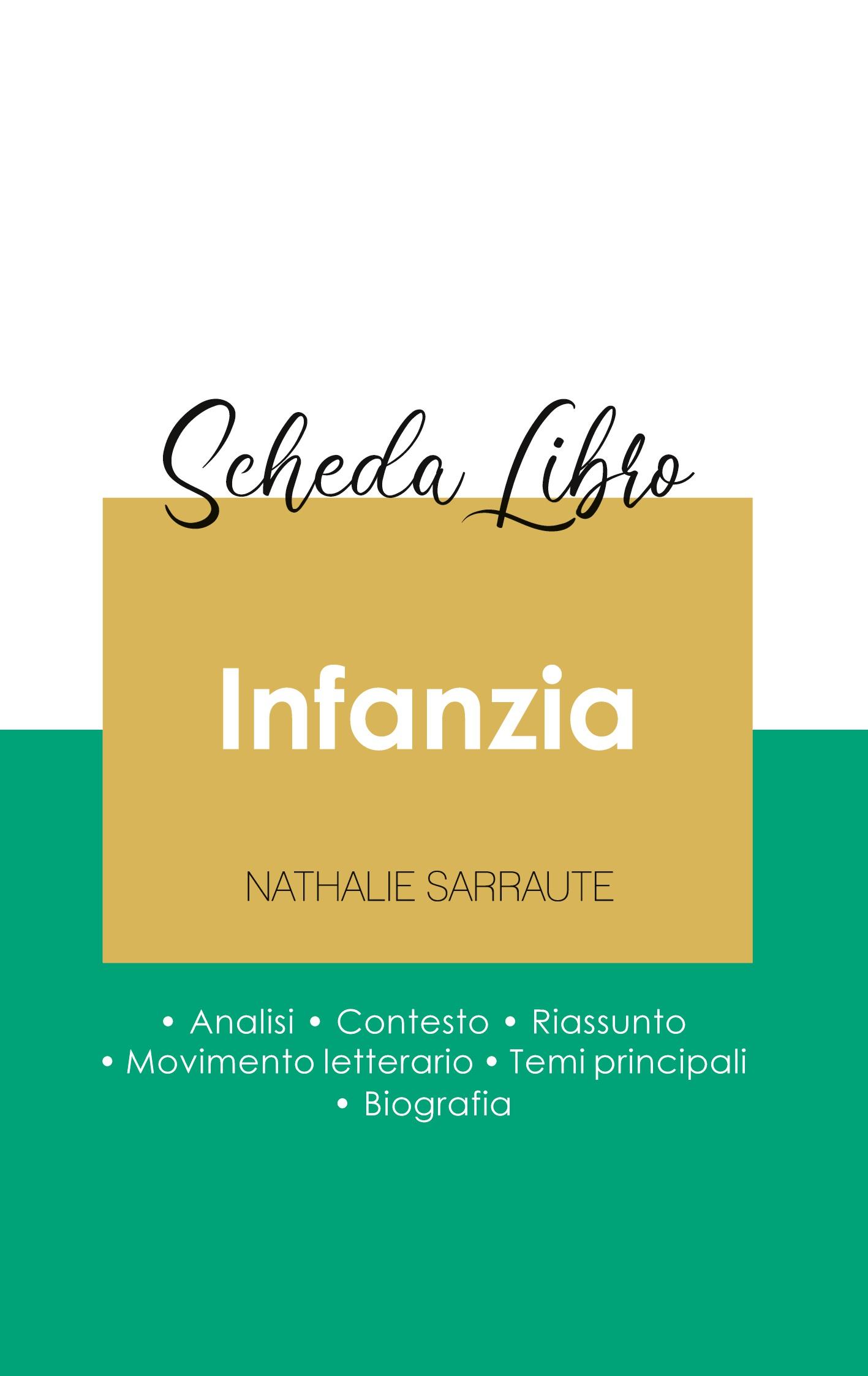 Vorderes Coverbild Scheda libro Infanzia di Nathalie Sarraute (analisi letteraria di riferimento e riassunto completo)