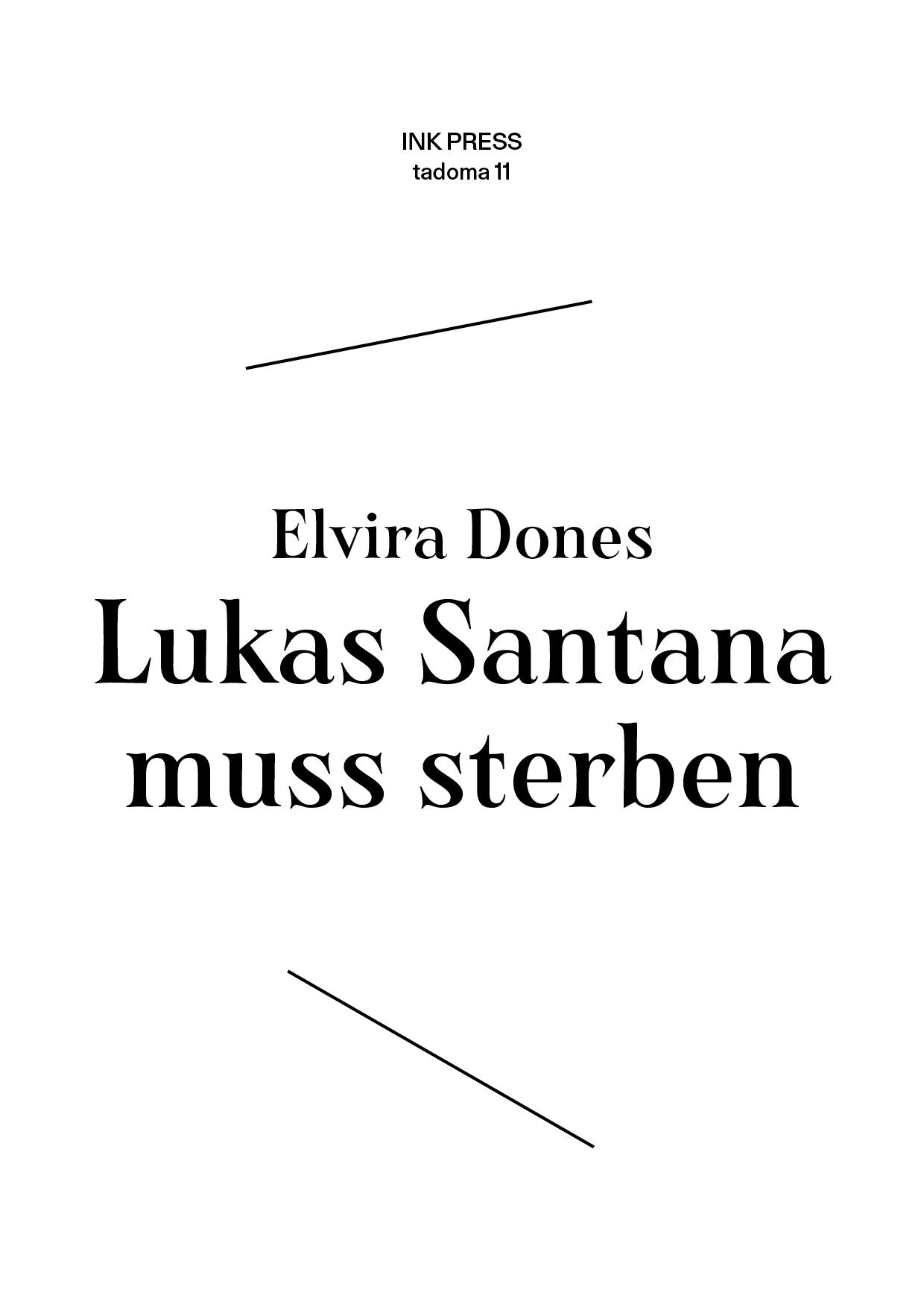 Vorderes Coverbild Lukas Santana muss sterben