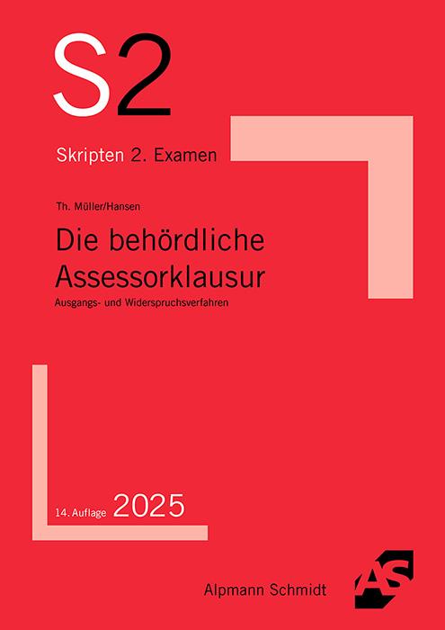 Vorderes Coverbild Die behördliche Assessorklausur