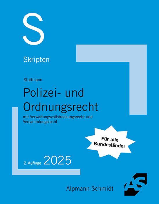 Vorderes Coverbild Skript Polizei- und Ordnungsrecht