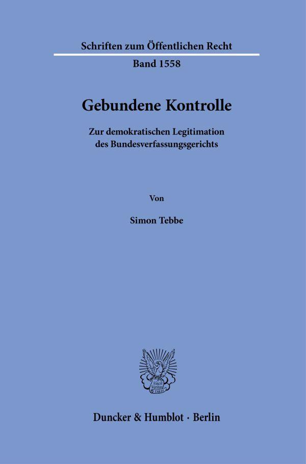 Vorderes Coverbild Gebundene Kontrolle