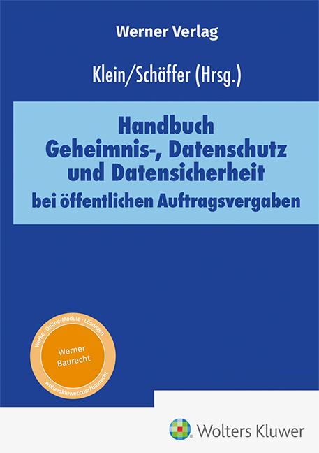 Vorderes Coverbild Handbuch Geheimnis-, Datenschutz und Datensicherheit bei öffentlichen Auftragsvergaben