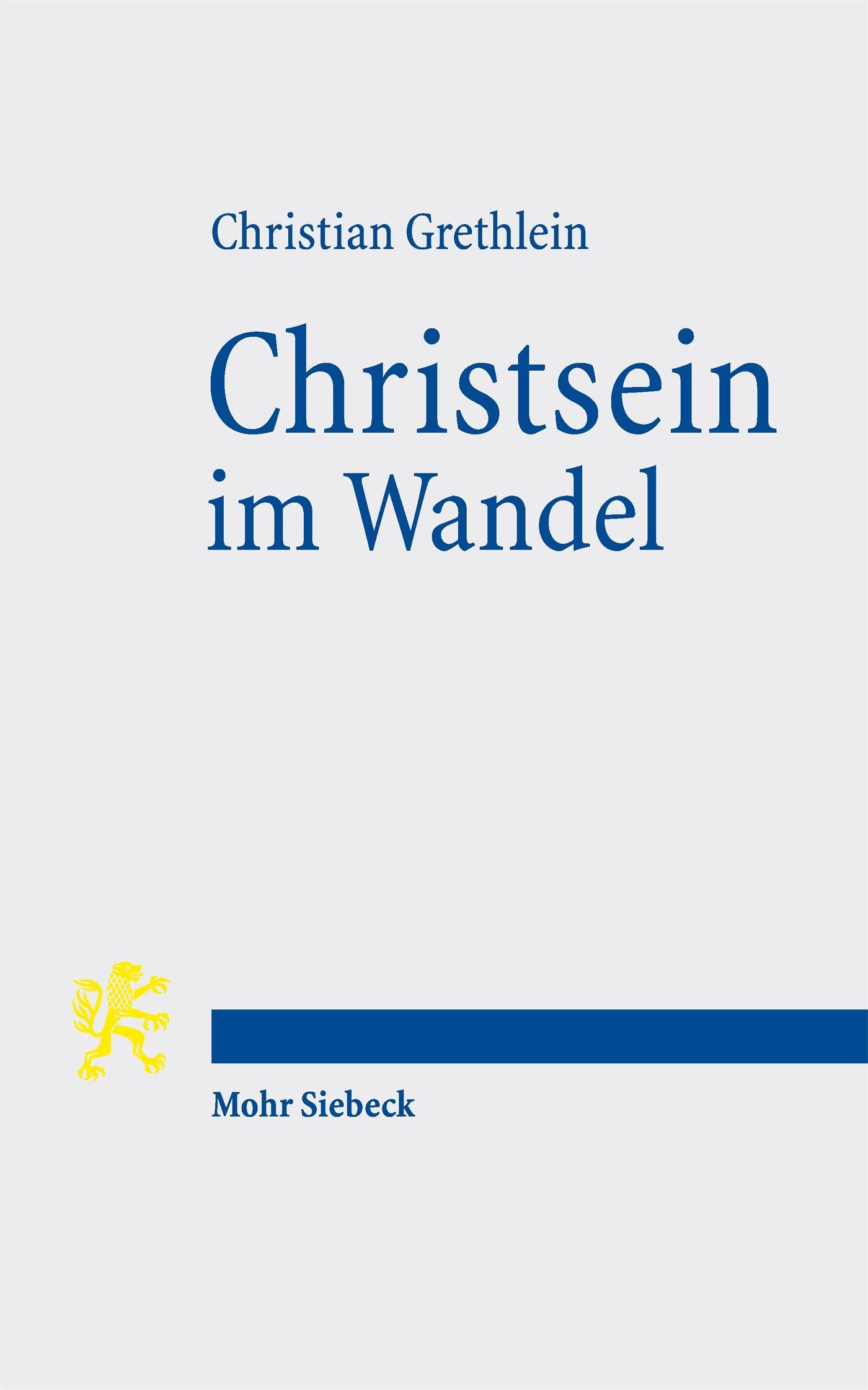 Vorderes Coverbild Christsein im Wandel