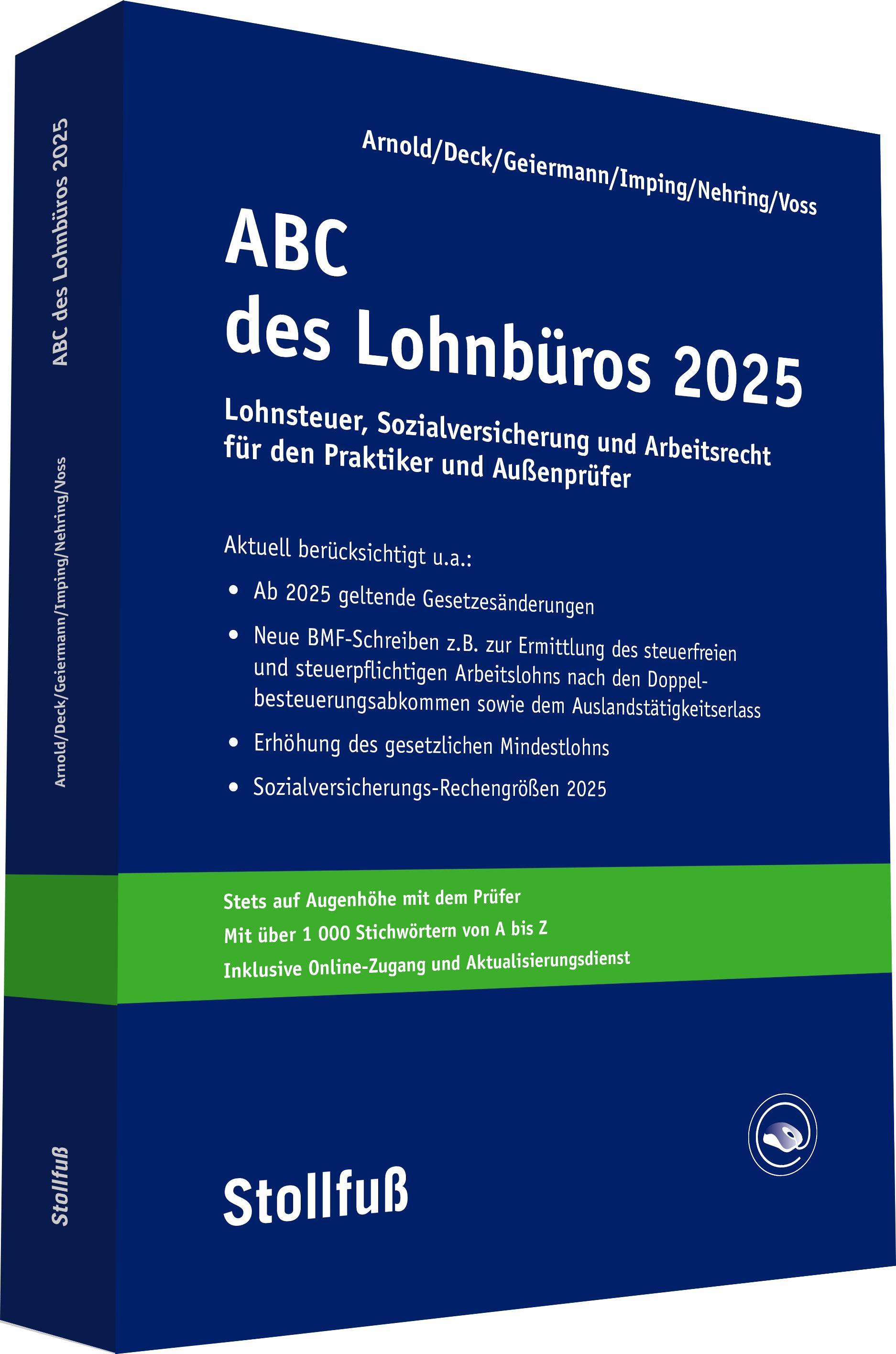 Vorderes Coverbild ABC des Lohnbüros 2025