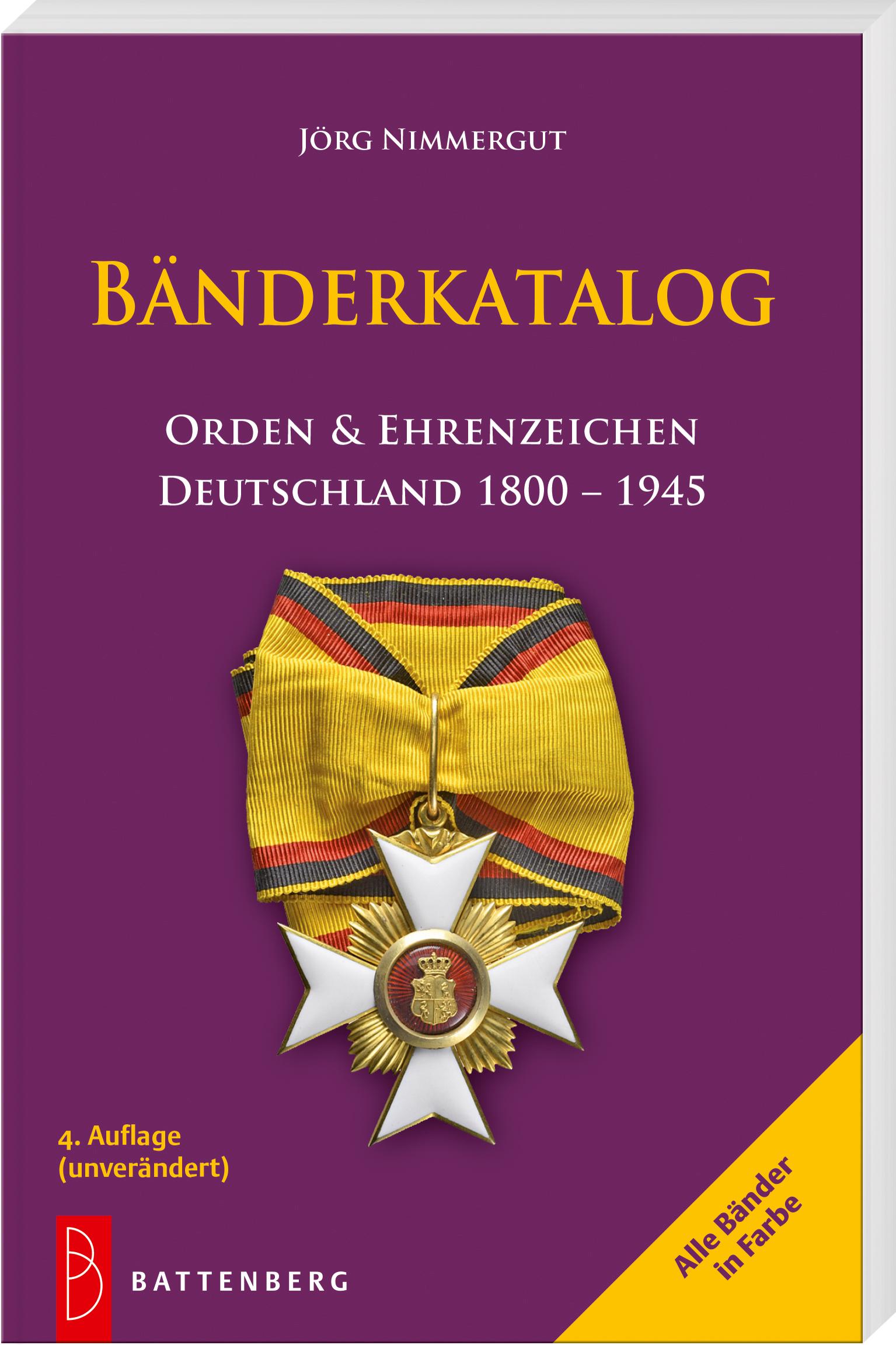 Vorderes Coverbild Bänderkatalog