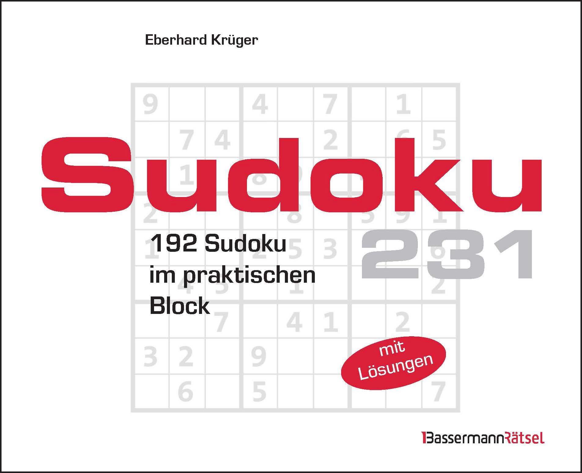 Vorderes Coverbild Sudokublock 231 (5 Exemplare à 2,99 EUR)