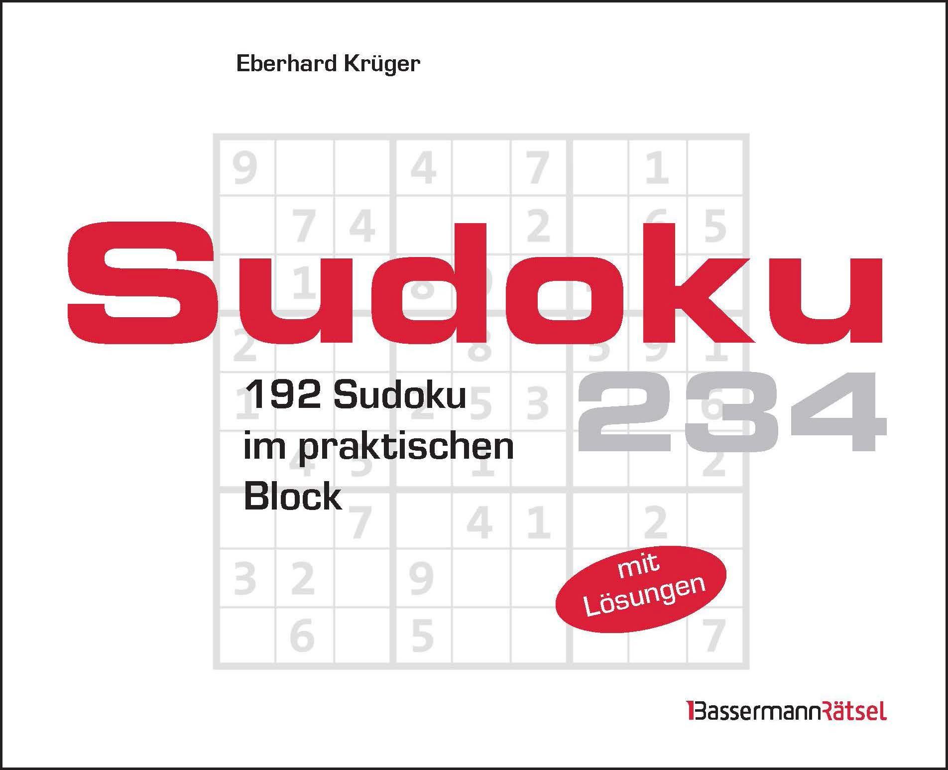 Vorderes Coverbild Sudokublock 234 (5 Exemplare à 2,99 EUR)