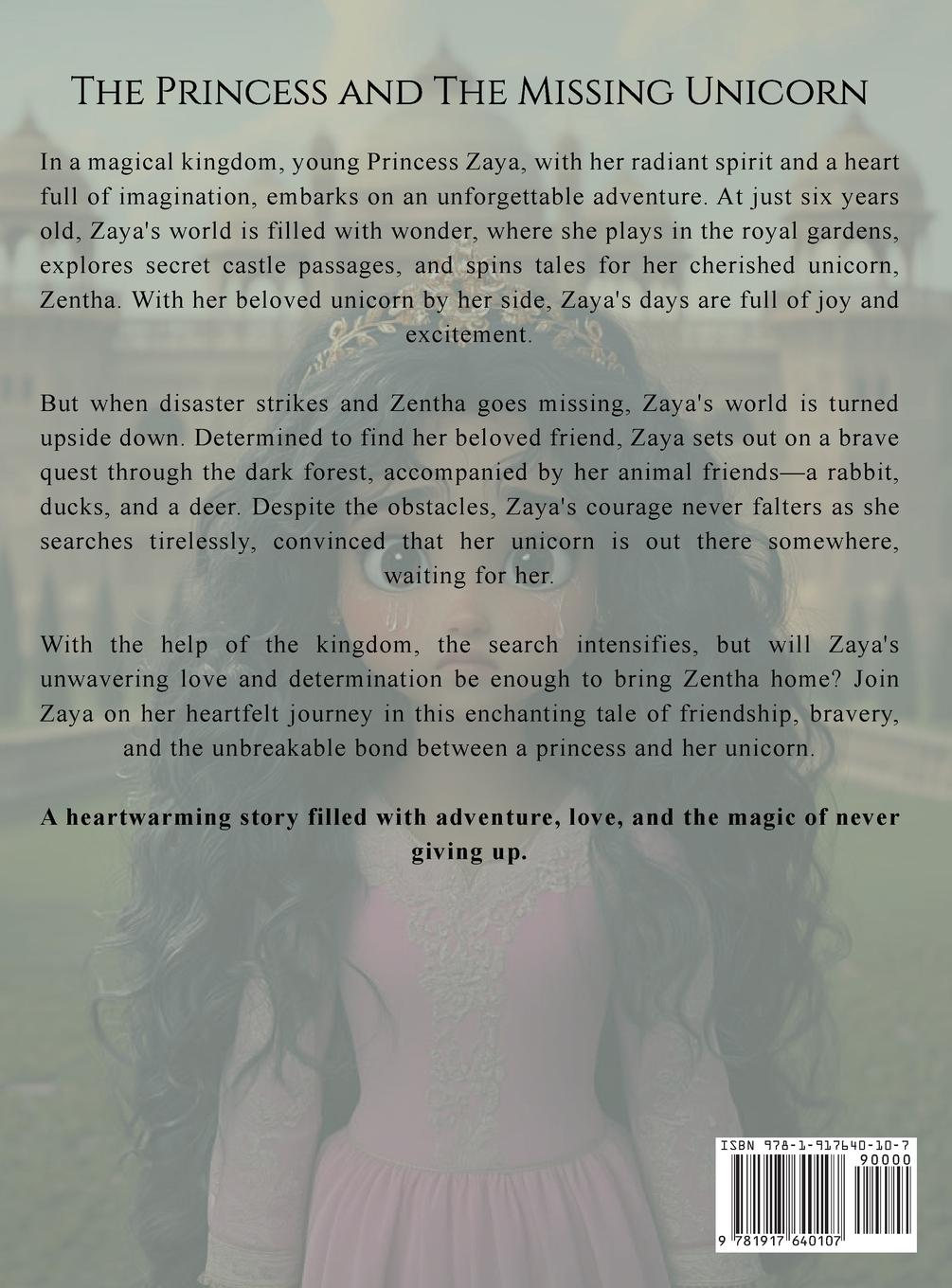 Rückseitencover The Princess and the Missing Unicorn