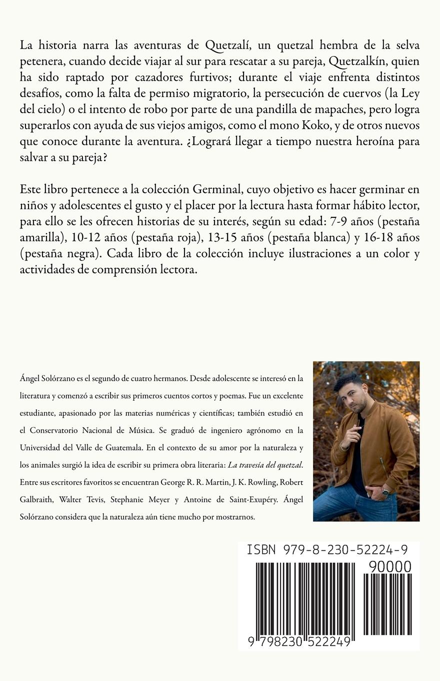 Rückseitencover La travesía del quetzal