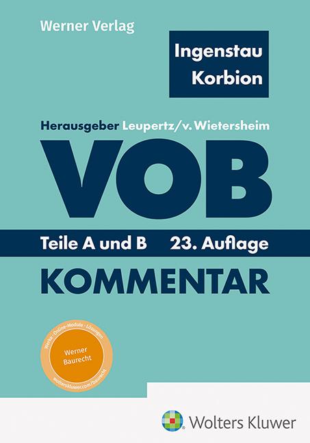 Vorderes Coverbild VOB Teile A und B