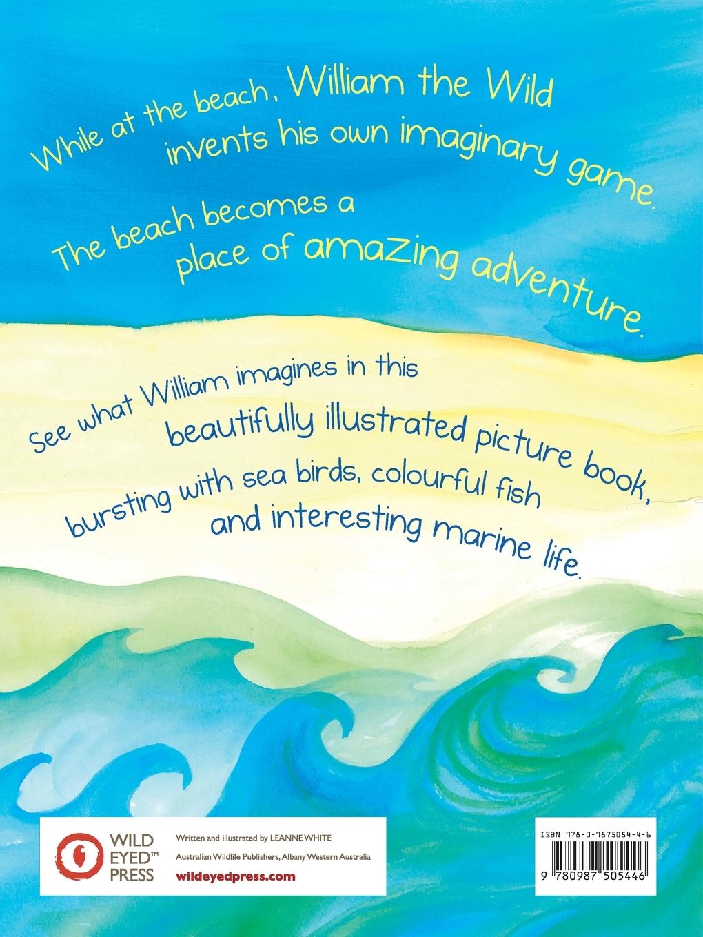 Rückseitencover William the Wild Plays at the beach