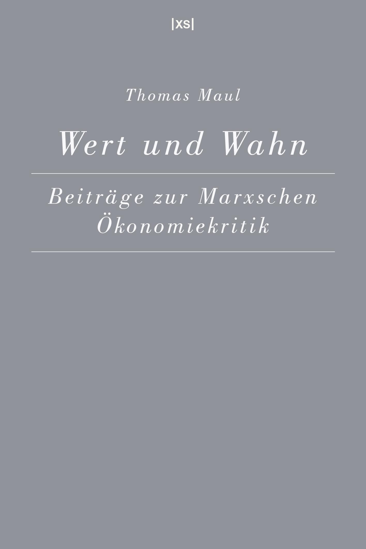 Vorderes Coverbild Wert und Wahn