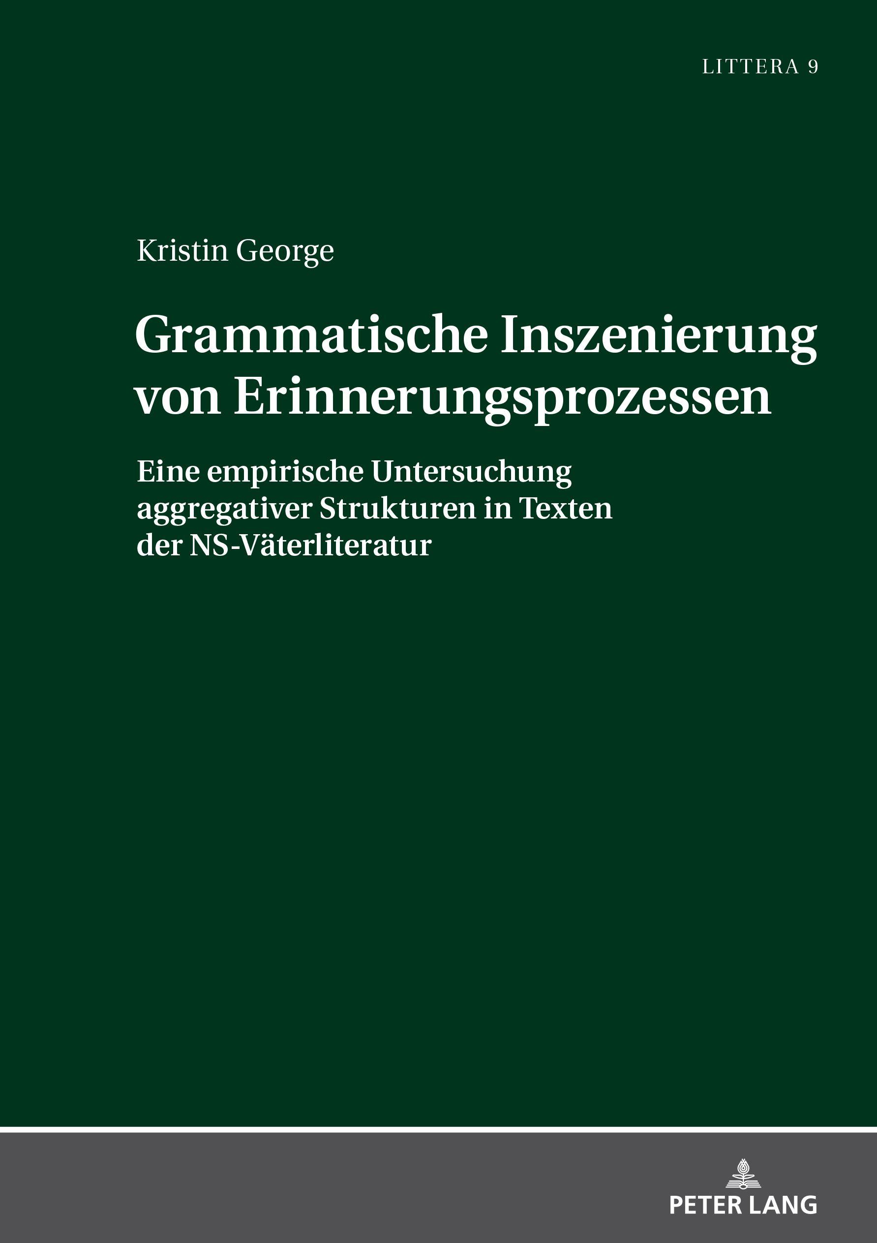 Vorderes Coverbild Grammatische Inszenierung von Erinnerungsprozessen