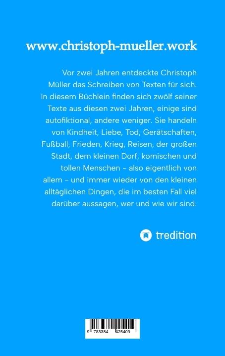 Rückseitencover Fingerübungen - kleine, schnelle Texte für zwischendurch, nachdenklich oder für ein kurzes Lachen